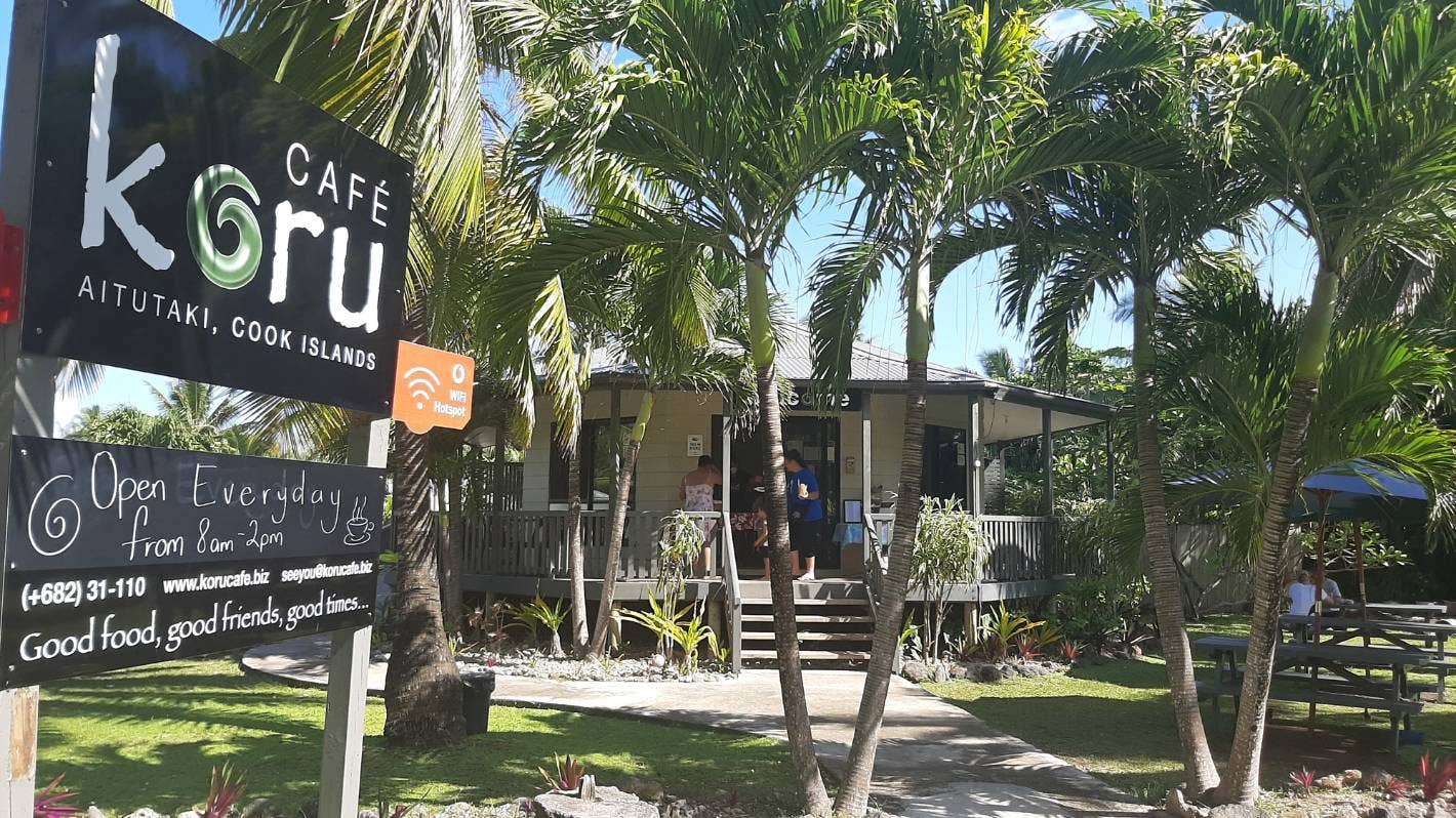 Koru Cafe's brilliant island setting. (Brett Atkinson)