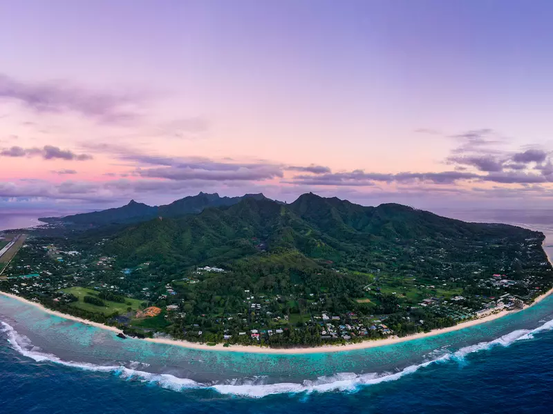 Rarotonga-Sunset-Panorama-by-Daniel-Fisher