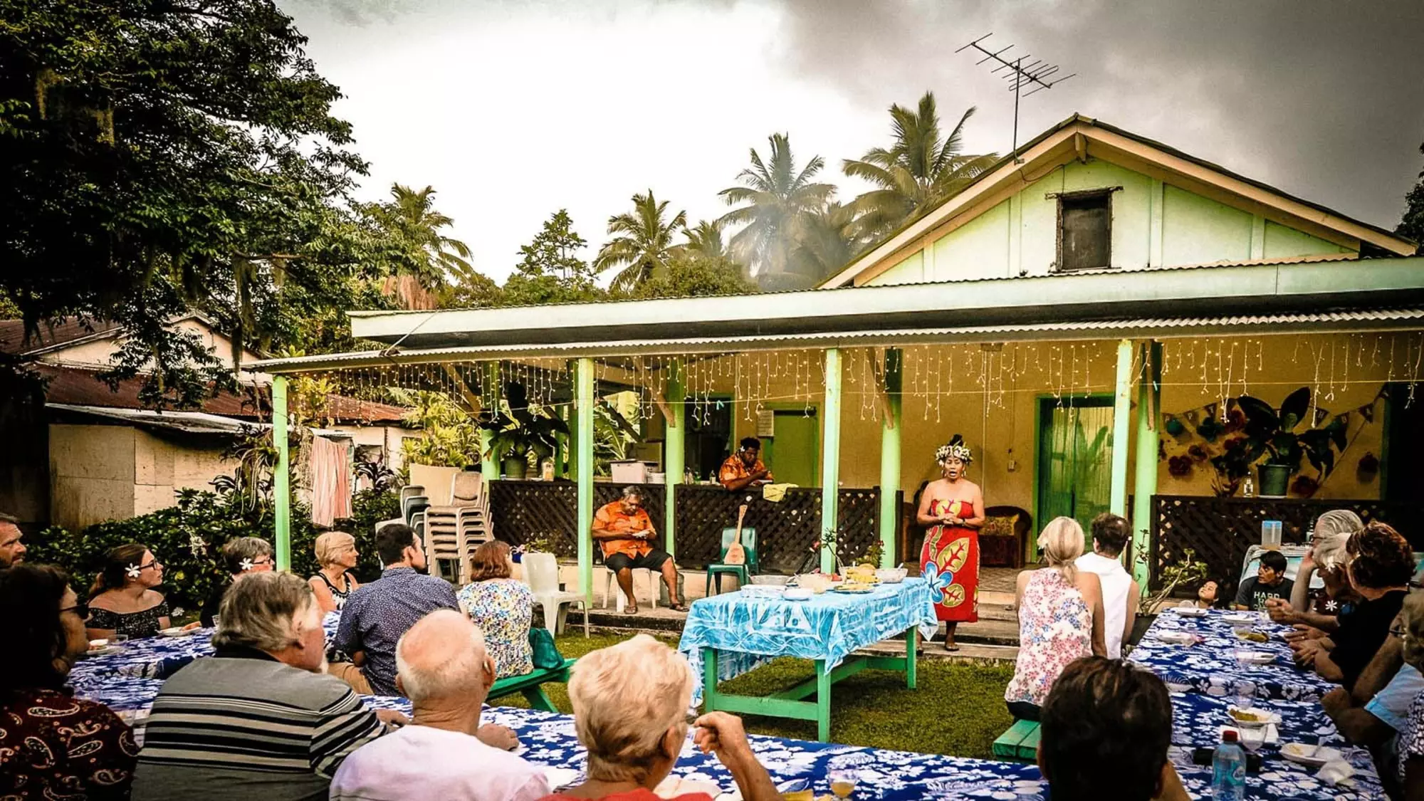 Local Home Visit at Progressive Dinner Tour in Rarotonga Cook Islands