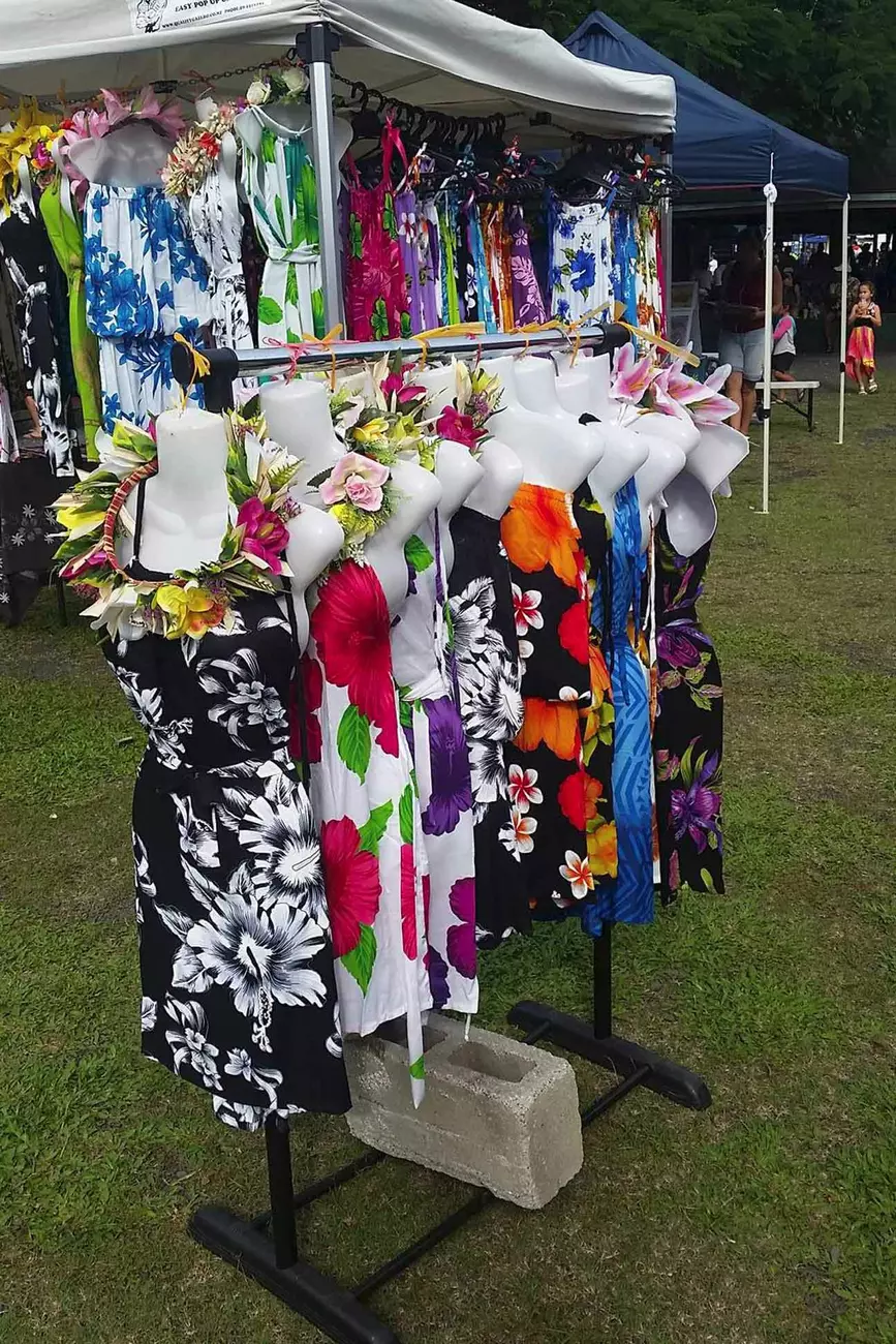 Dresses for Sale at the Punaga Nui Market